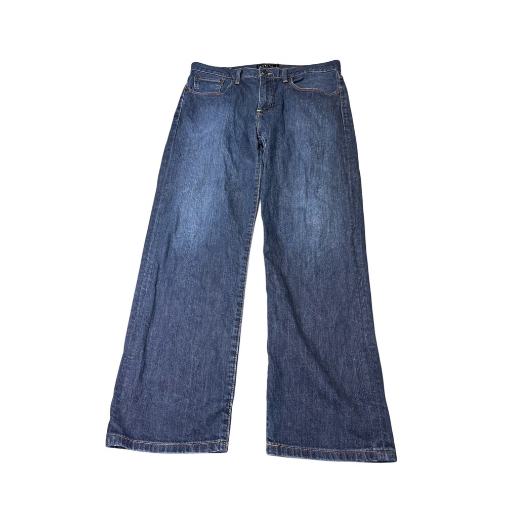 Lucky Brand 329 Classic Straight Leg Jeans Dark Wash Blue Mens 34x30 Stretch